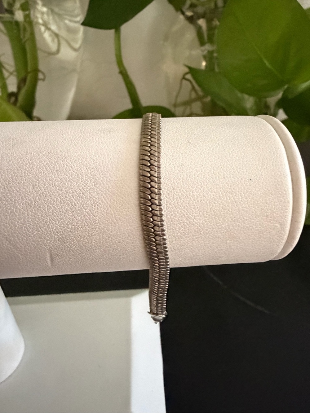 Vintage Napier Sterling Silver Snake Chain Bracelet